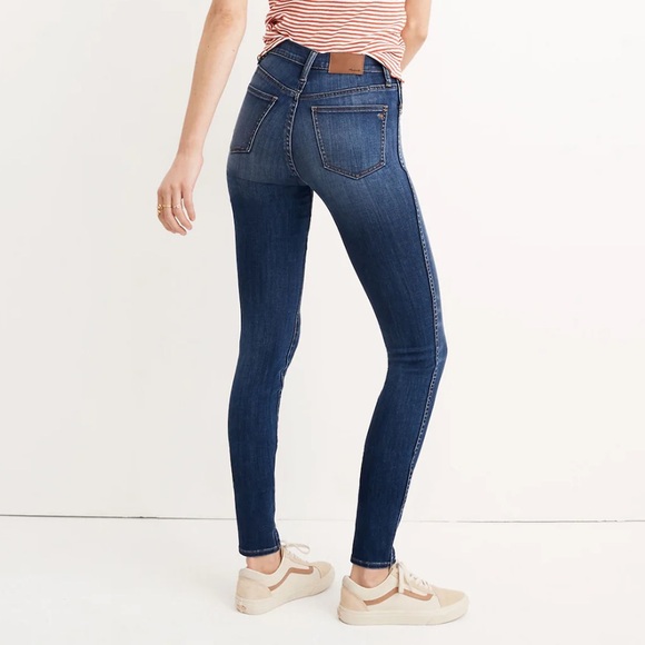 MADEWELL | Tall 10" High-Rise Skinny Jeans in Danny Wash, TENCEL™ Denim Edition - Picture 5 of 7